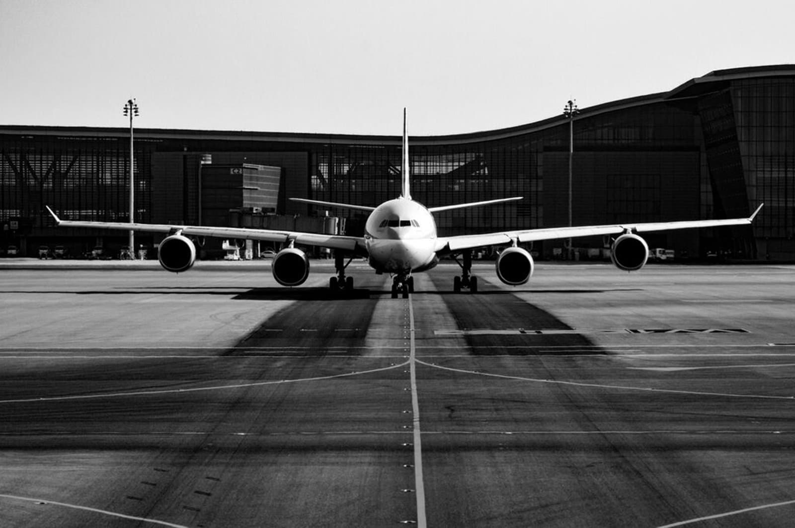 Aircraft preparing for take off