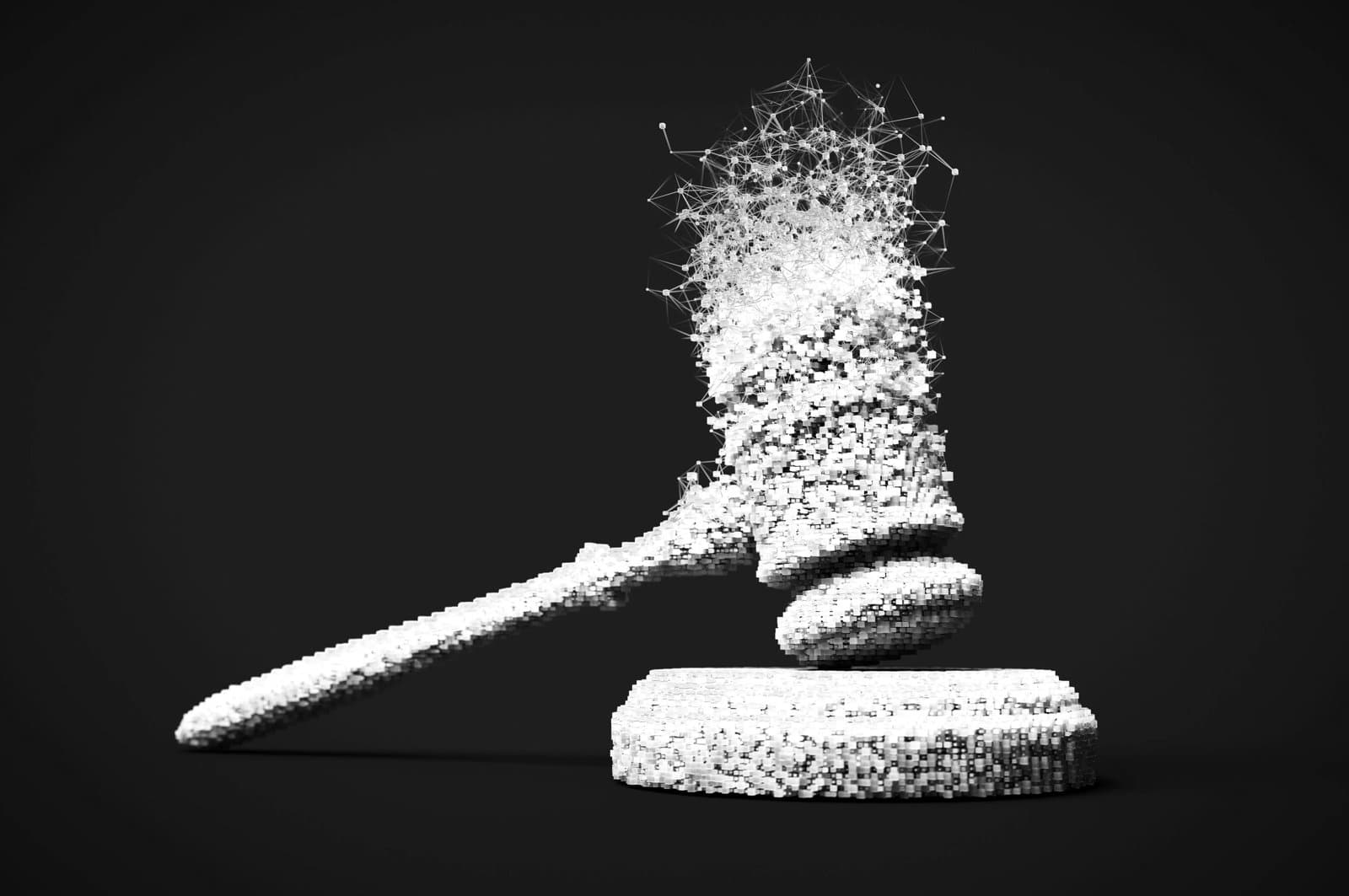3D gavel with connections