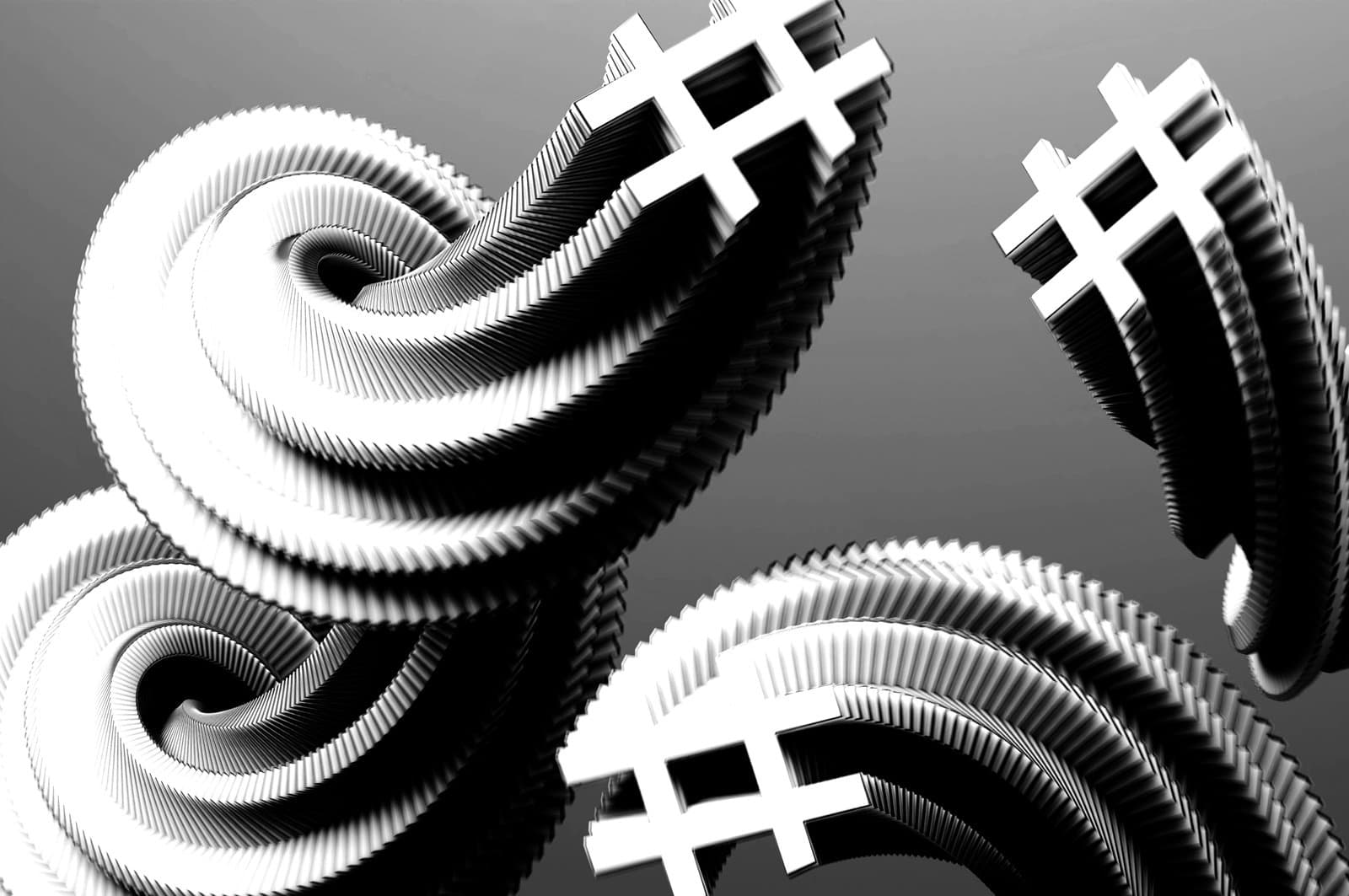 Hashtags with trails