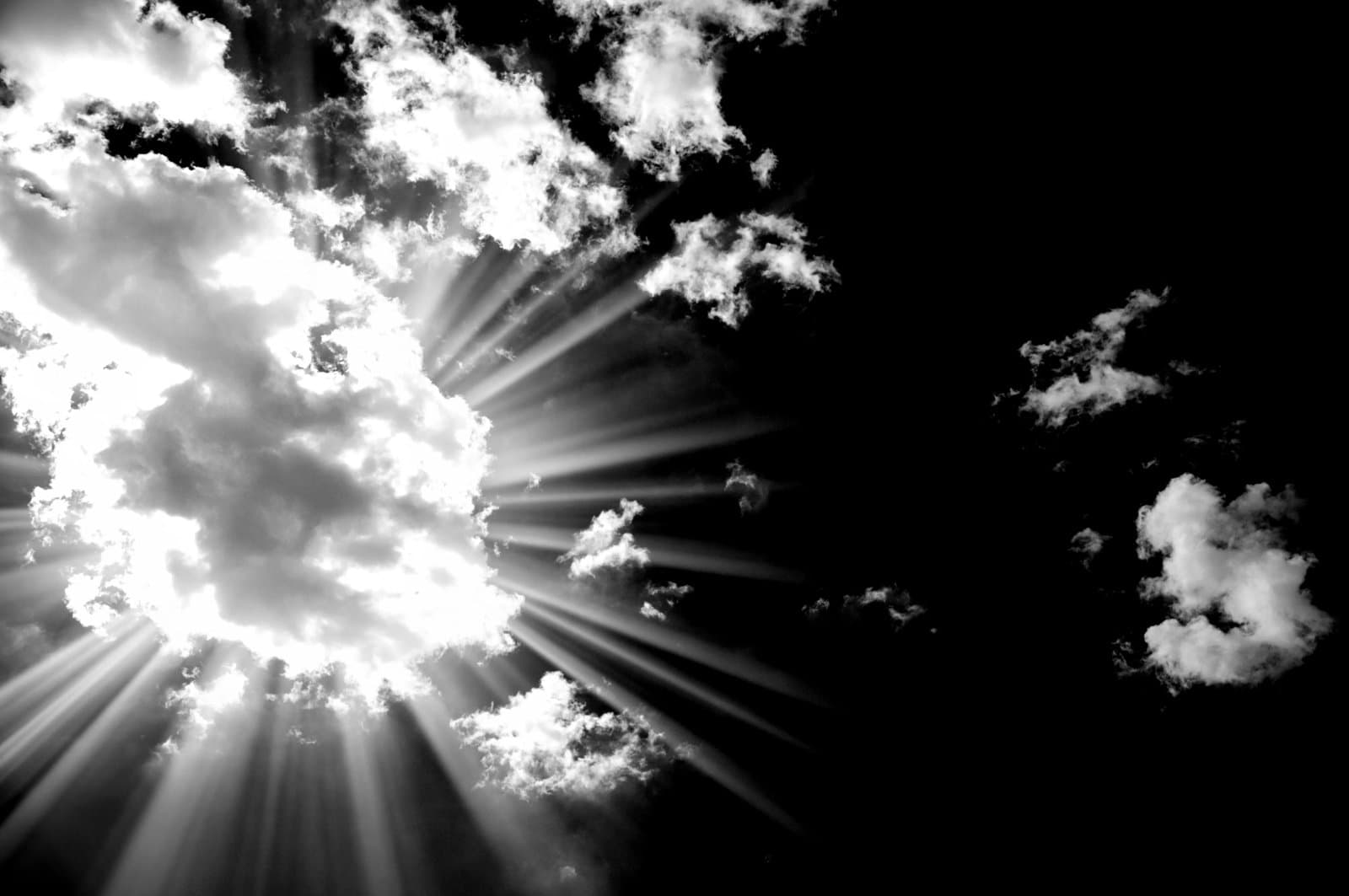 Sun behind clouds